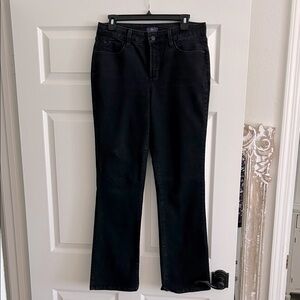 NYDJ Black Flare Bootcut Denim Jeans size 10. Inseam 31.